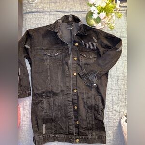 Boohoo Black Jean Jacket